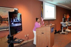 LearnTelehealth and Tamara Perry, at the eLink Roadshow event held at Pulaski Technical College