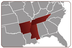 South Central Region - Arkansas, Mississippi, and Tennessee